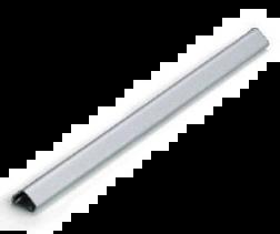 M.PERFIL CRISTALERA AL. CROMO MATE